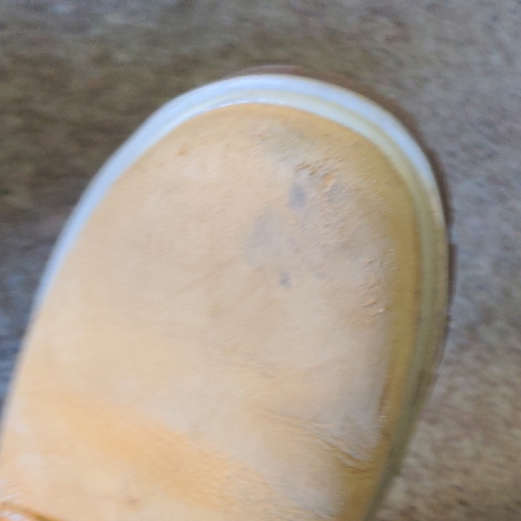 Timberland Tan and Brown Combat Boots with Paisley Accent - Picture 6 of 6